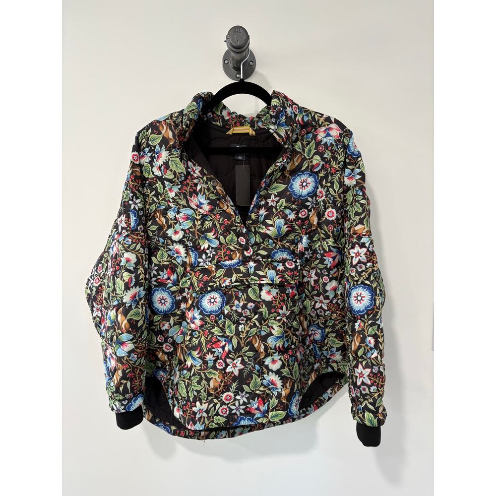 Maeve by Anthropologie Floral Quilted Popover Jacket Size M Petite